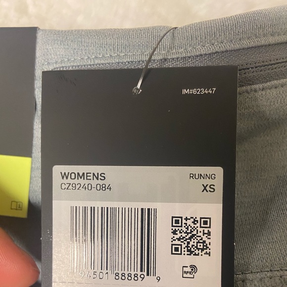 NWT!Nike Epic fast Mid-Rise Running Leggings grey XS - Picture 10 of 14